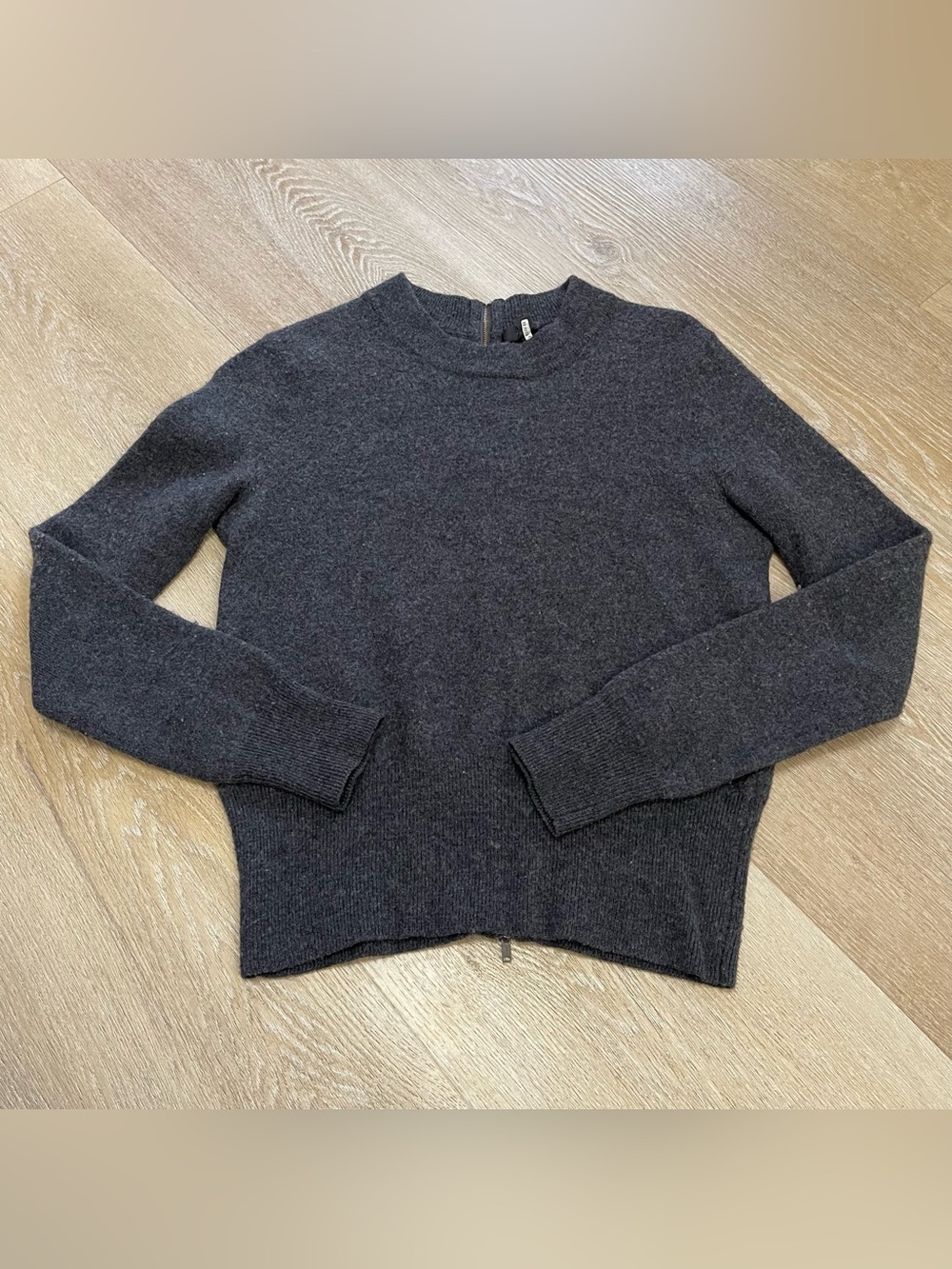 J. Crew Zipper Accent Wool Sweater